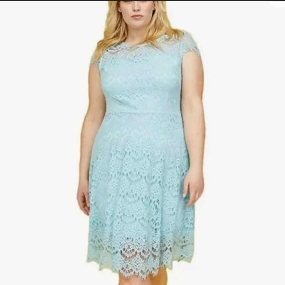 NWT Lane Bryant lace lined dress sz 22